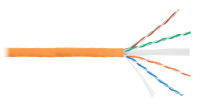 Кабель NIKOLAN U/UTP, 4 пары, Кат.6, 23 AWG, внутренний, LSZH, 305м/100м, где хх-цвет 